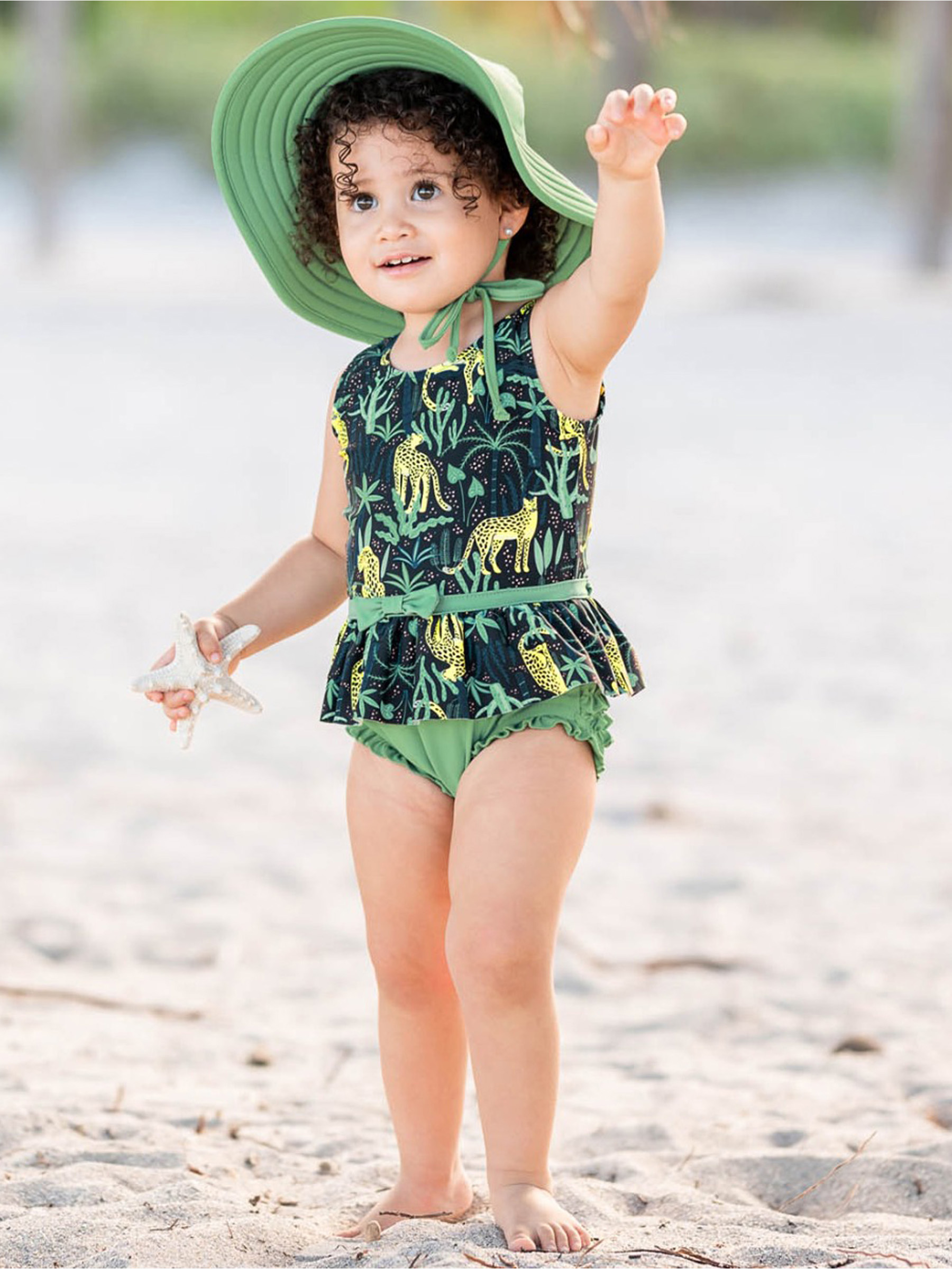 On Safari Skirted One Piece Rash Guard