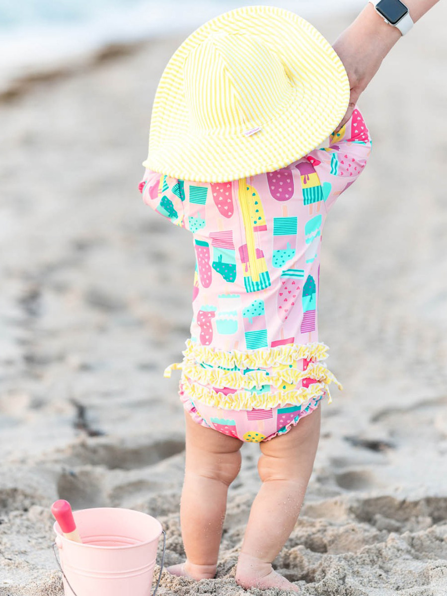 Ice Cream Social Long Sleeve One Piece Rash Guard