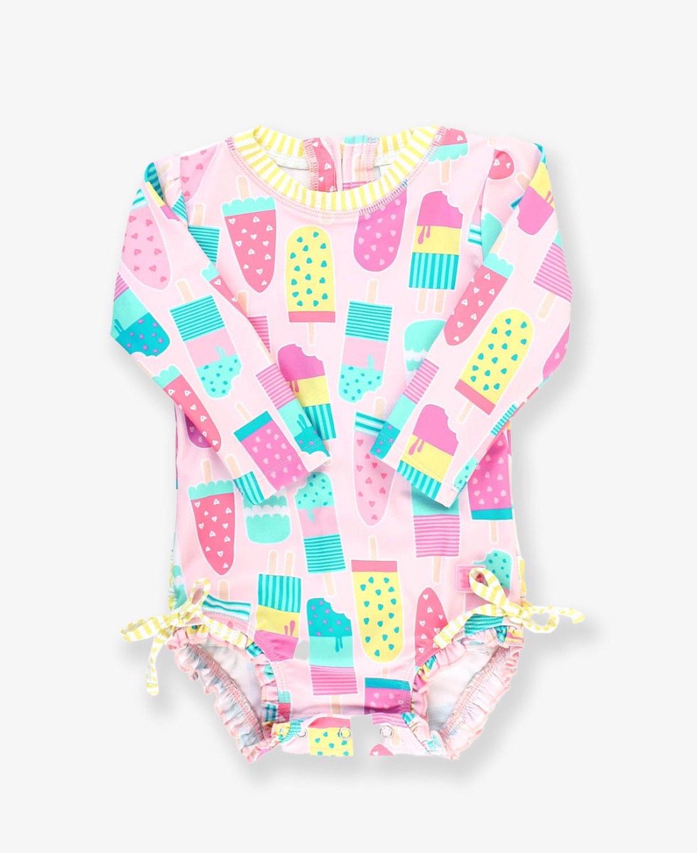 Ice Cream Social Long Sleeve One Piece Rash Guard