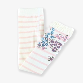 Ballet Pink Stripe Patterned Footless Tights