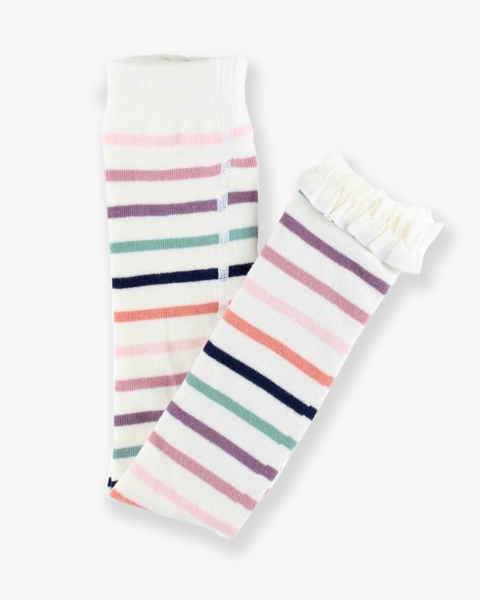Mellow Rainbow Patterned Footless Tights