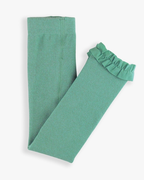 Spruce Footless Ruffled Tights