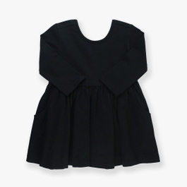 Black Twirl Dress - RuffleButts.com