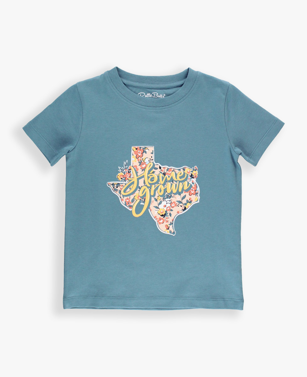 Girls' Dolphin Blue Texas Graphic Tee