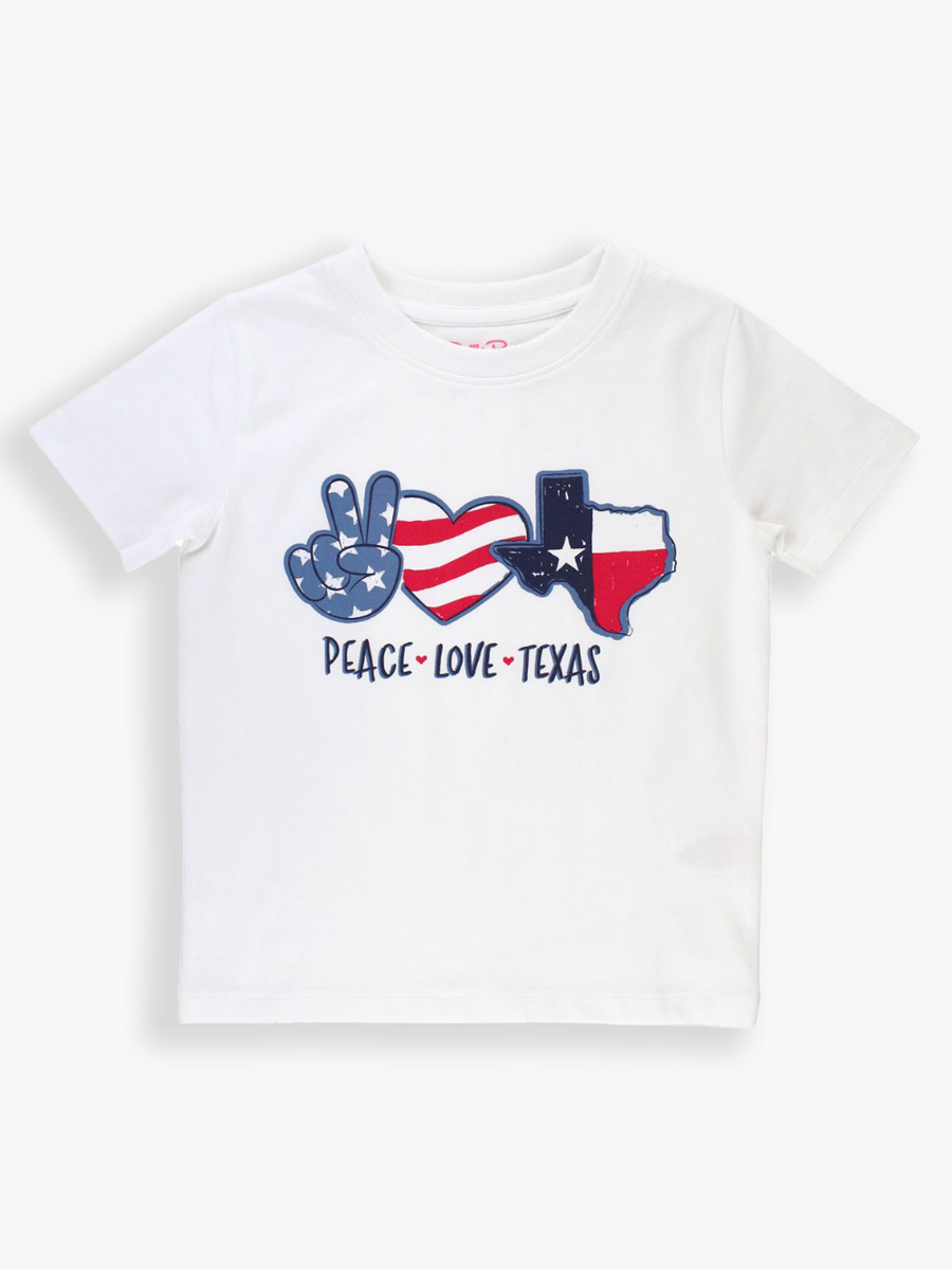 Girls' White Texas Graphic Tee
