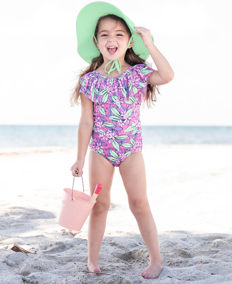 Fancy Me Floral Ruffle One Piece