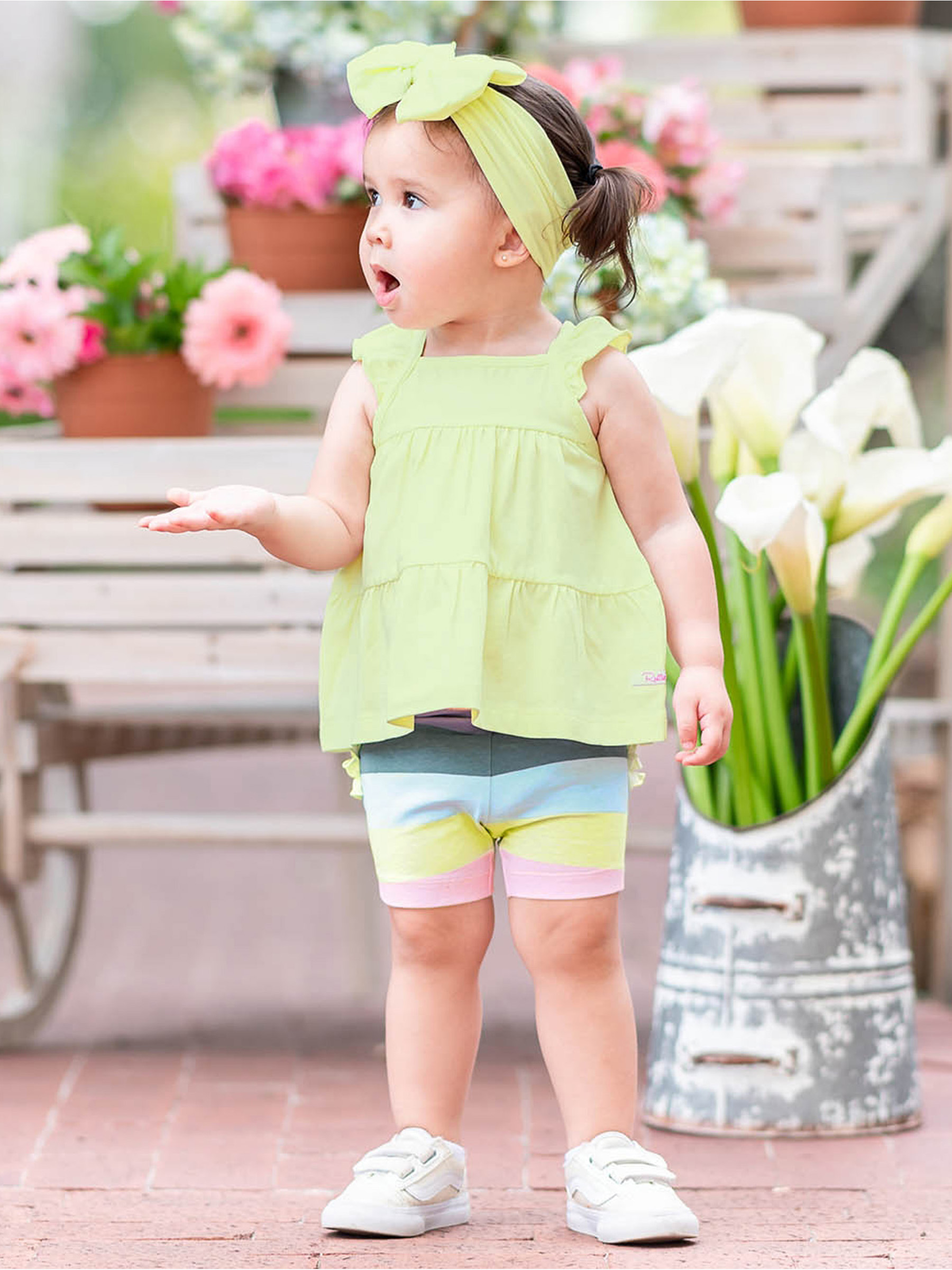 Lime Zest Tiered Tank Top