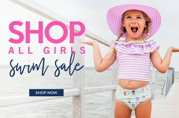 Shop all girls swim sale. Shop now