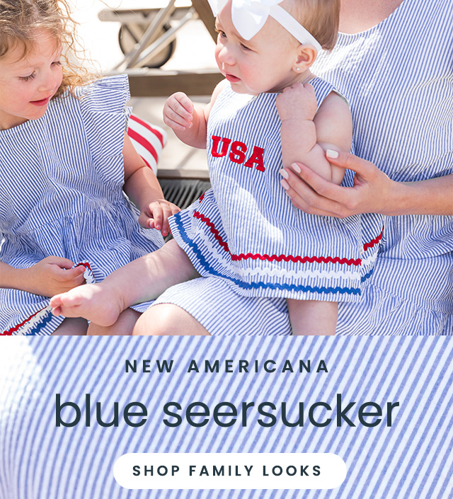 New Americana Blue Seersucker Apparel Shop Family Looks