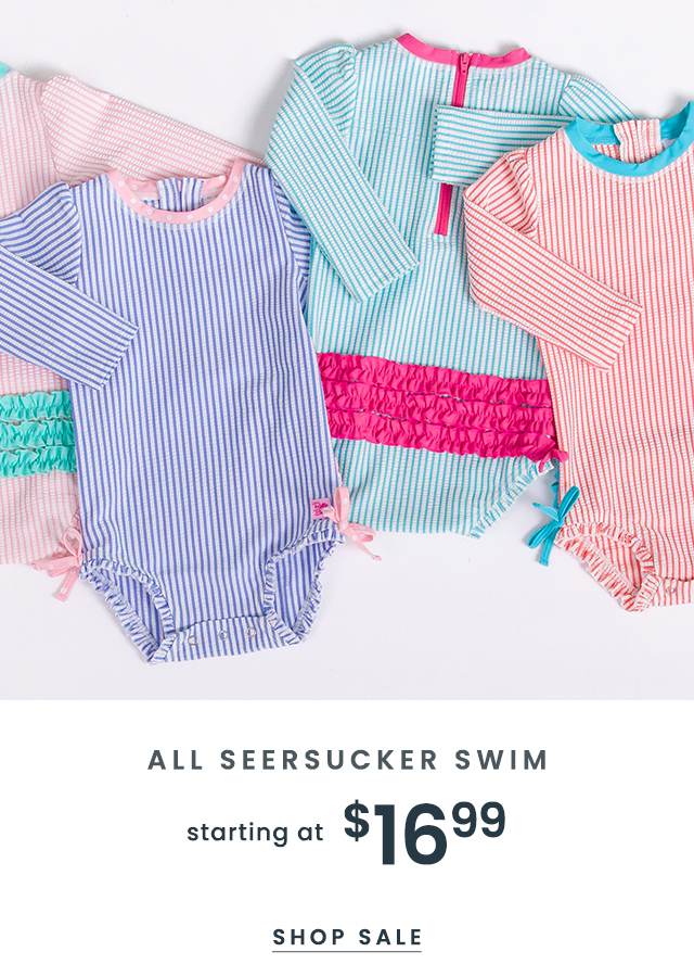 All Seersucker Swim Starting at $16.99 Shop Sale