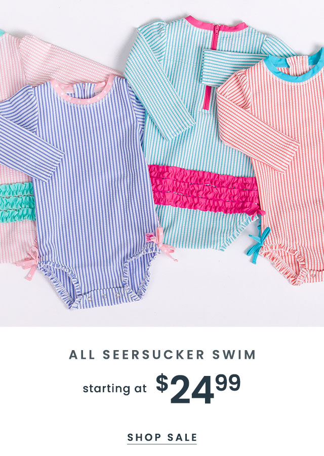 All Seersucker Swim Starting at $16.99 Shop Sale