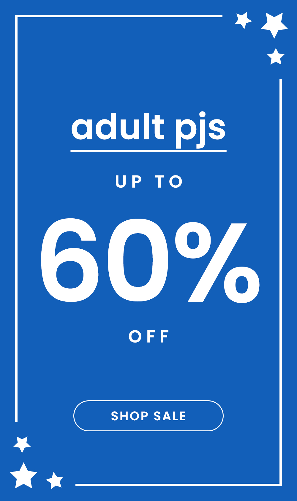 Adult Pajamas Up to 60% Off