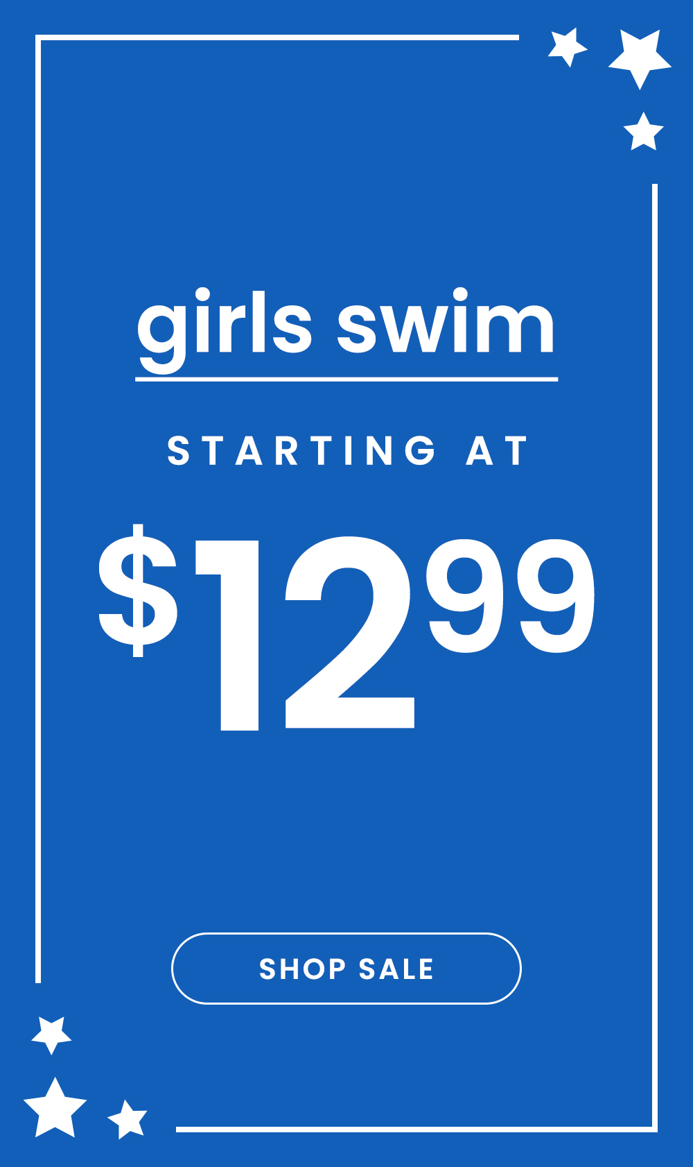 Girls Swim Starting at $12.99