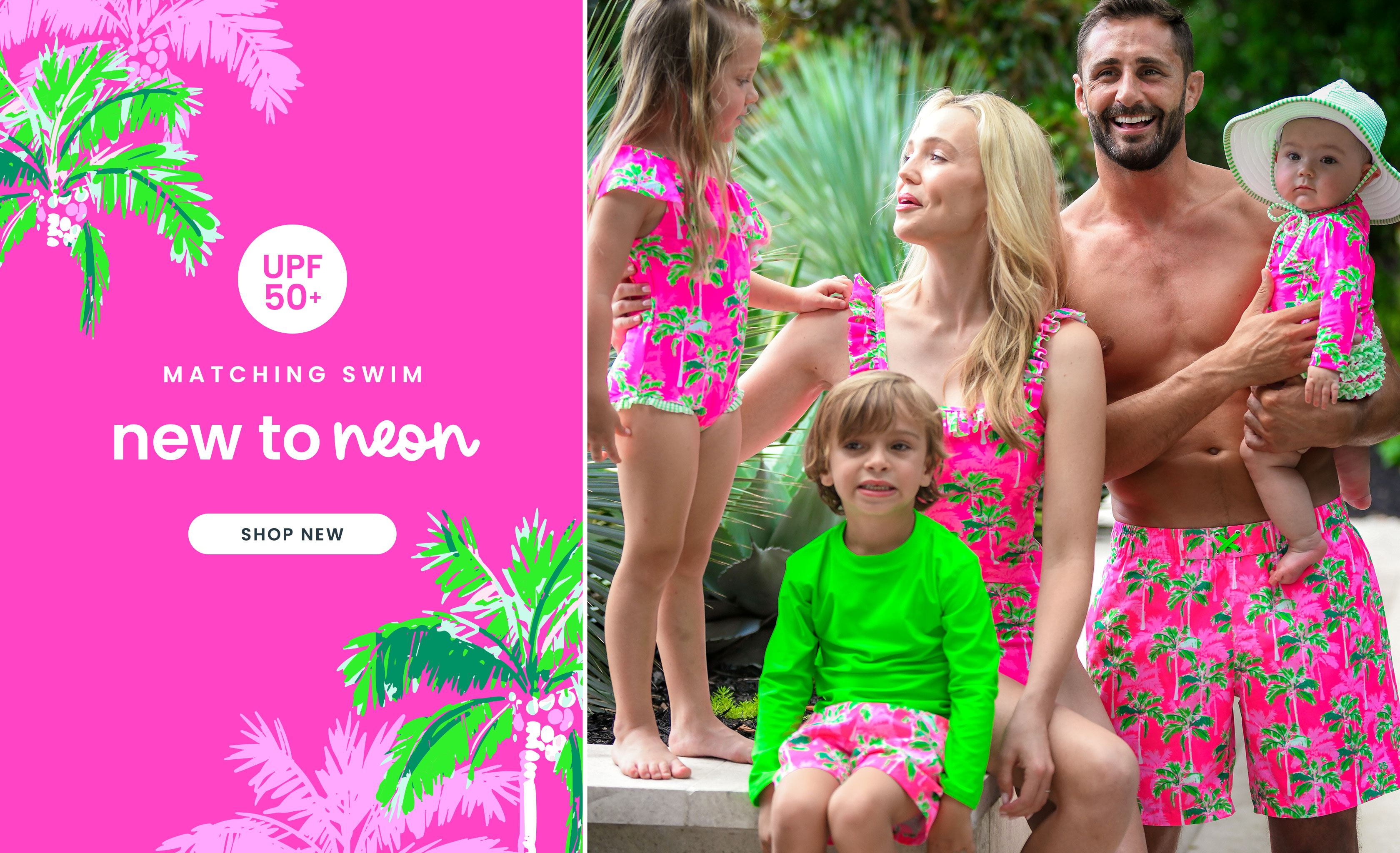 New to Neon Matching Swim Shop New