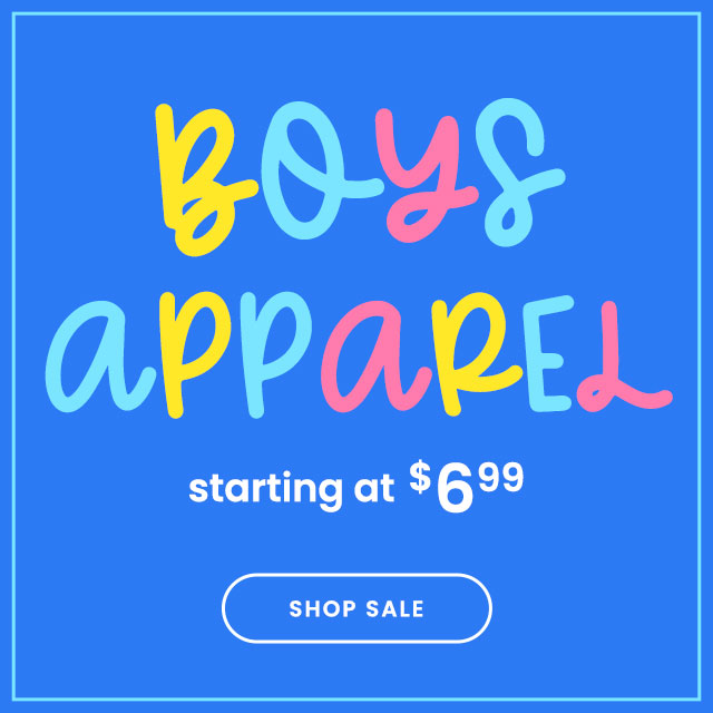Boys Apparel Starting at $6.99