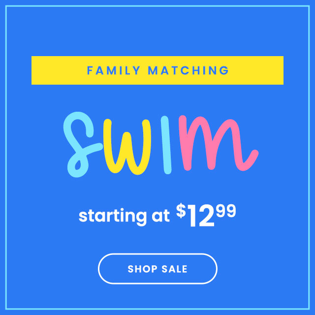 Family Matching Swim Starting at $12.99