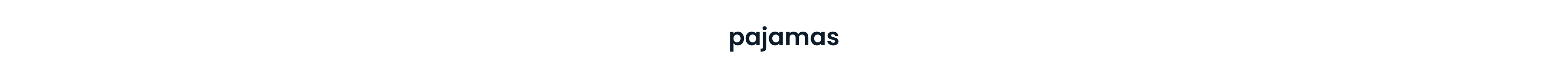 In a dark navy front it reads "Pajamas"