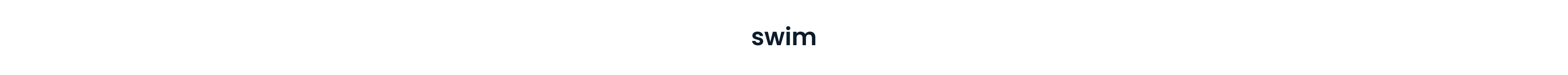 In a dark navy front it reads "Swim"