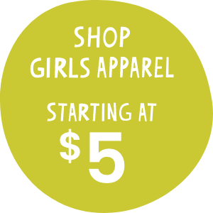 Shop Girls Apparel | Starting at $5