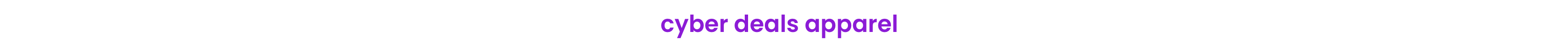 In Purple Font "Cyber Deals Apparel"