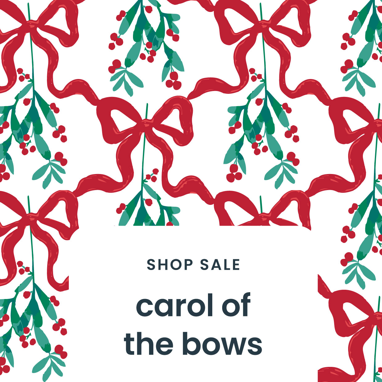 Carol of the Bows Christmas Apparel & PJ Print - Shop Now