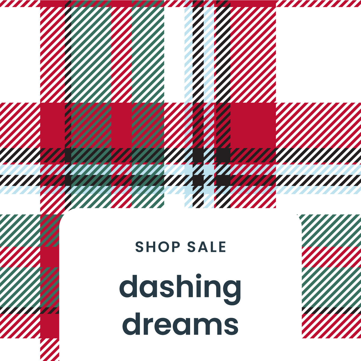 Dashing Dreams Plaid Christmas Apparel & PJ Print - Shop Now