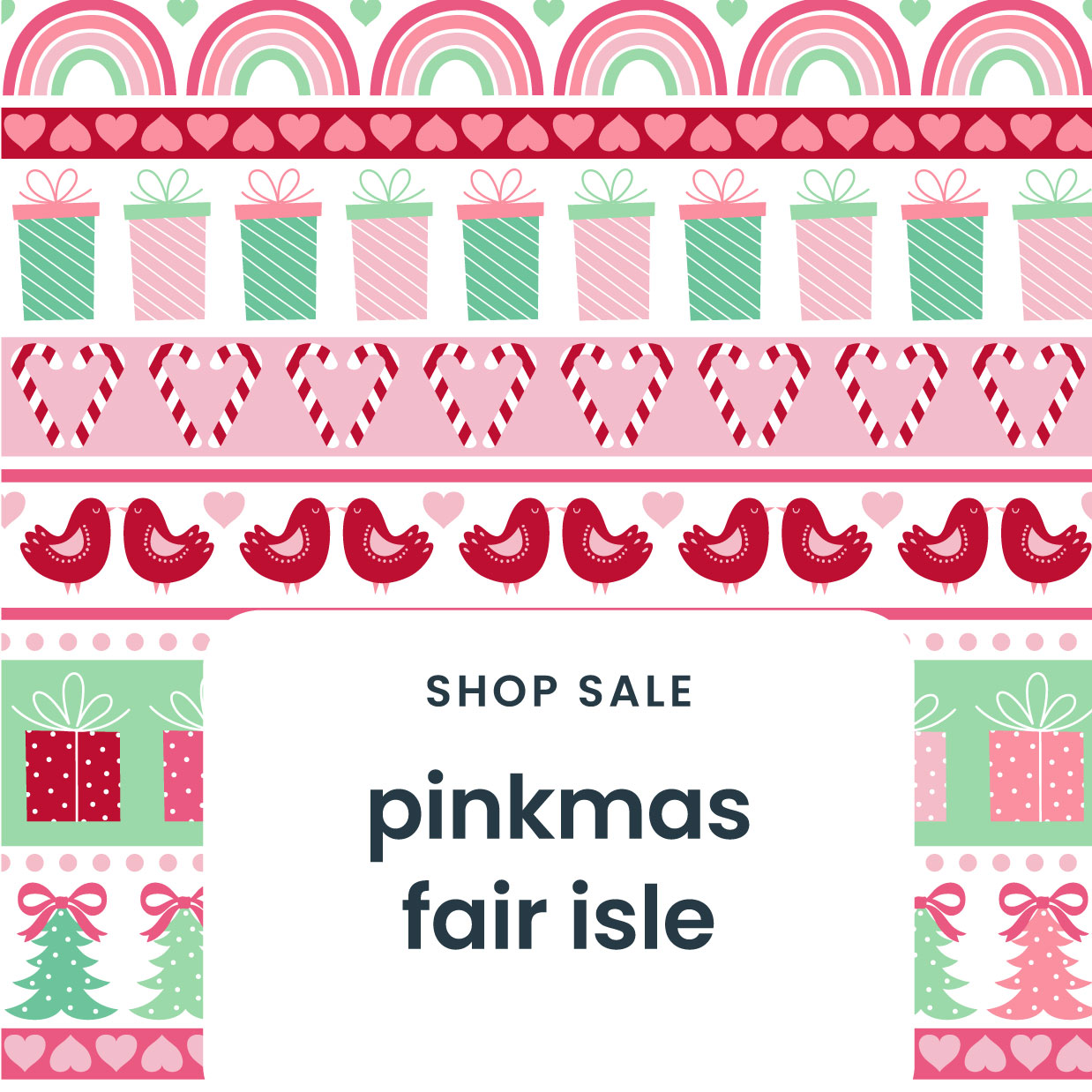 Fair Isle Christmas Apparel & PJ Print - Shop Now