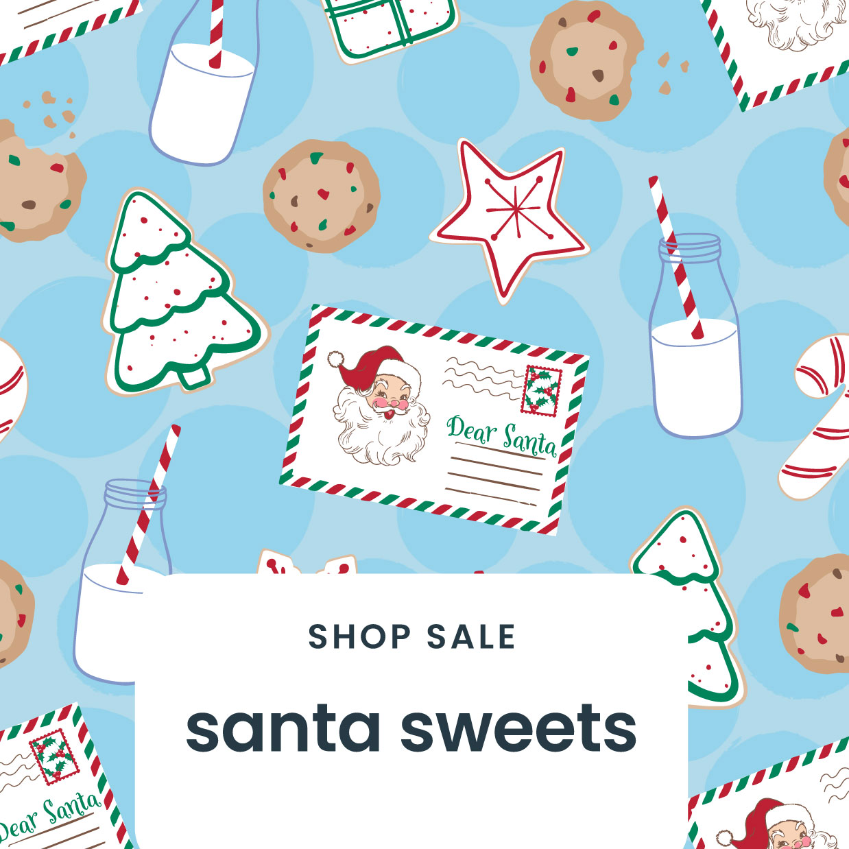 Santa Sweets Christmas Apparel & PJ Print - Shop Now